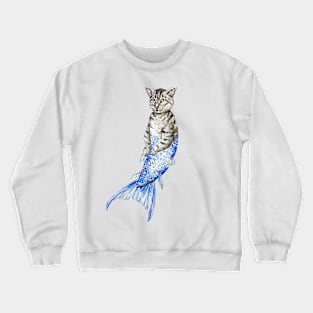 Grey Tabby Purrmaid Crewneck Sweatshirt